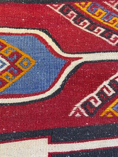 Vintage & Old Kilim Kissenbezug Rechteckig Yastik Türkisch Modern Kissen 4113