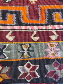 Vintage & Old Kilim Kissenbezug Rechteckig Yastik Türkisch Modern Kissen 4115