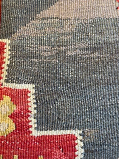 Vintage & Old Kilim Cushion Cover Rectangular Yastik Turkish Modern Pillow 4124