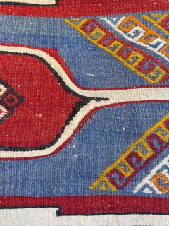 Cuscino Vintage & Old Kilim Rettangolare Yastik Turco Moderno 4126
