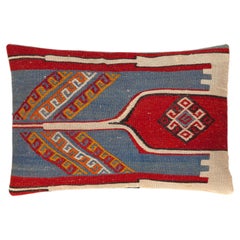 Vintage & Old Kilim Cushion Cover Rectangular Yastik Turkish Modern Pillow 4126