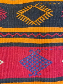 Vintage & Old Kilim Cushion Cover Rectangular Yastik Turkish Modern Pillow 4128