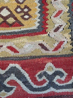 Vintage & Old Kilim Kissenbezug Rechteckig Yastik Türkisch Modern Kissen 4138