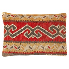 Vintage & Old Kilim Cushion Cover Rectangular Yastik Turkish Modern Pillow 4142