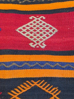 Vintage & Old Kilim Cushion Cover Rectangular Yastik Turkish Modern Pillow 4145