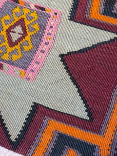 Vintage & Old Kilim Cushion Cover Rectangular Yastik Turkish Modern Pillow 4147