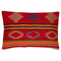 Vintage & Old Kilim Kissenbezug Rechteckig Yastik Türkisch Modern Kissen 4148