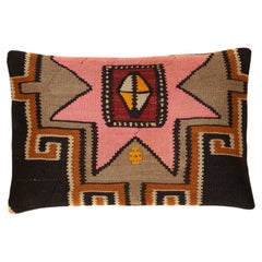 Vintage & Old Kilim Cushion Cover Rectangular Yastik Turkish Modern Pillow 4149