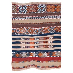 Vintage Antiguo Malatya Cecim Jijim Kilim Anatolia Oriental Alfombra Turca Cicim