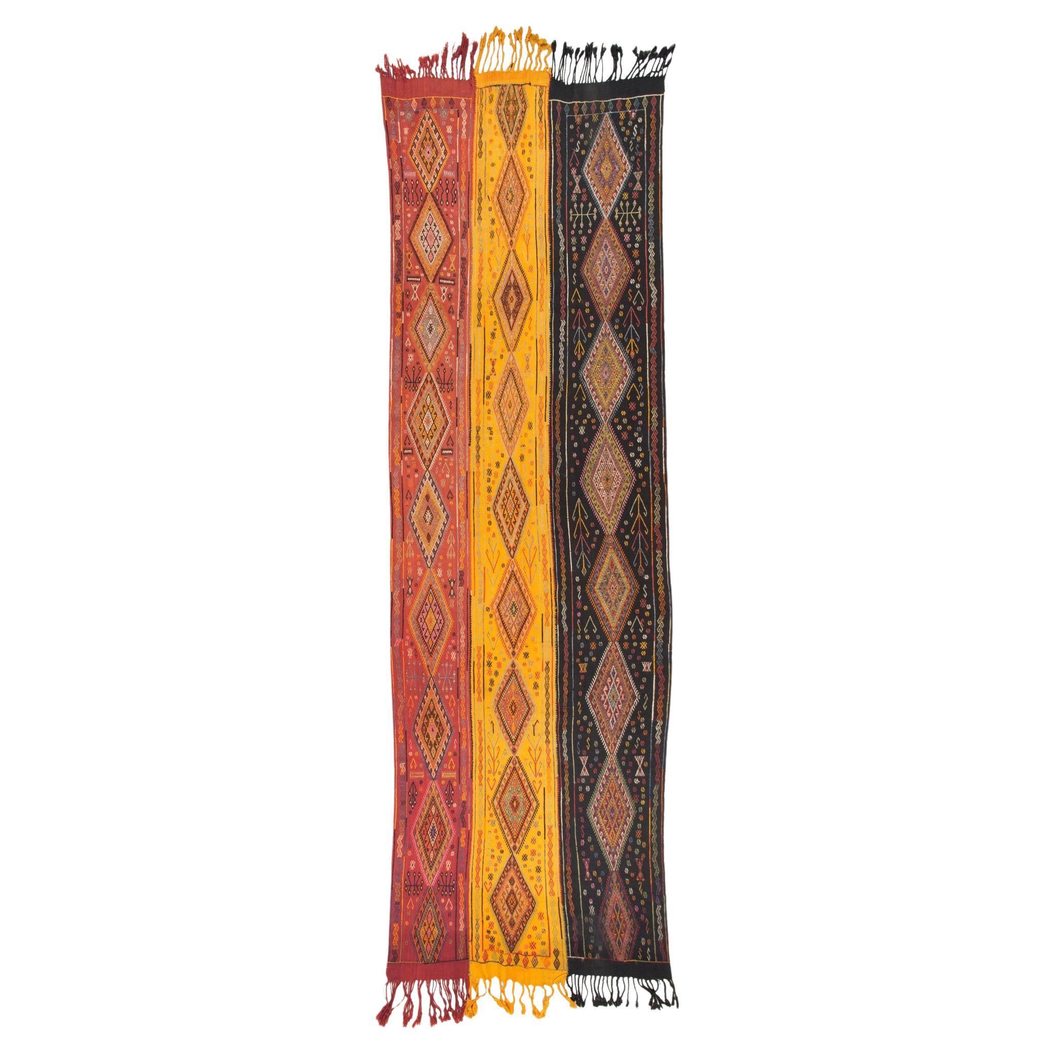 Tapis Kilim vintage Malatya Cecim Jijim Runner Anatolia Turc