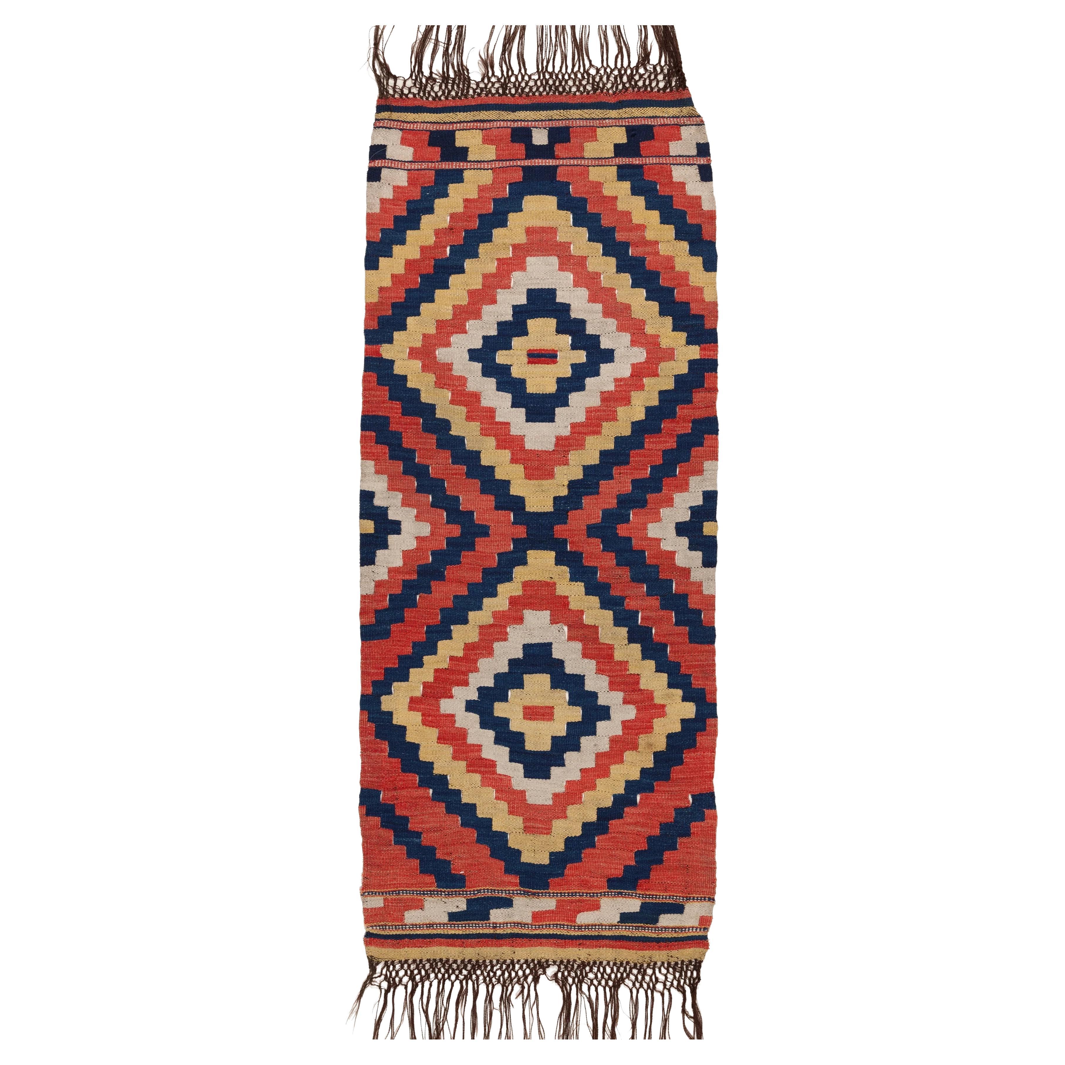 Vintage Old Manastir Kilim Central Anatolian Rug Natural Turkish Carpet