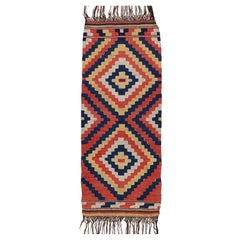 Alfombra antigua vintage Manastir Kilim Anatolia Central Alfombra turca natural