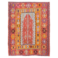 Vintage Old Ordu Kilim Nordanatolien Traditionelle Türkische Wolle Mihrab Teppich