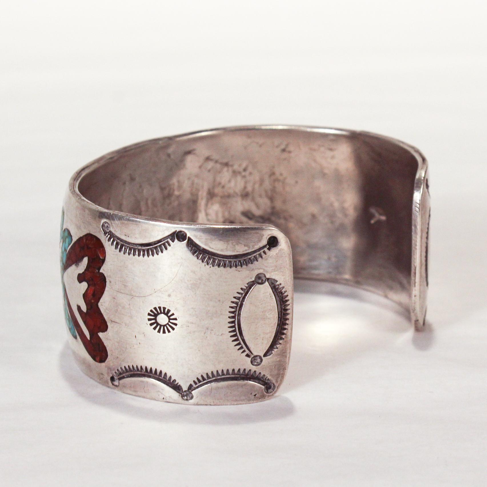 vintage navajo silver cuff bracelet