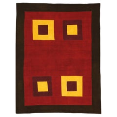 Retro Old Turkish Red&Yellow Patchwork, 1950-1970