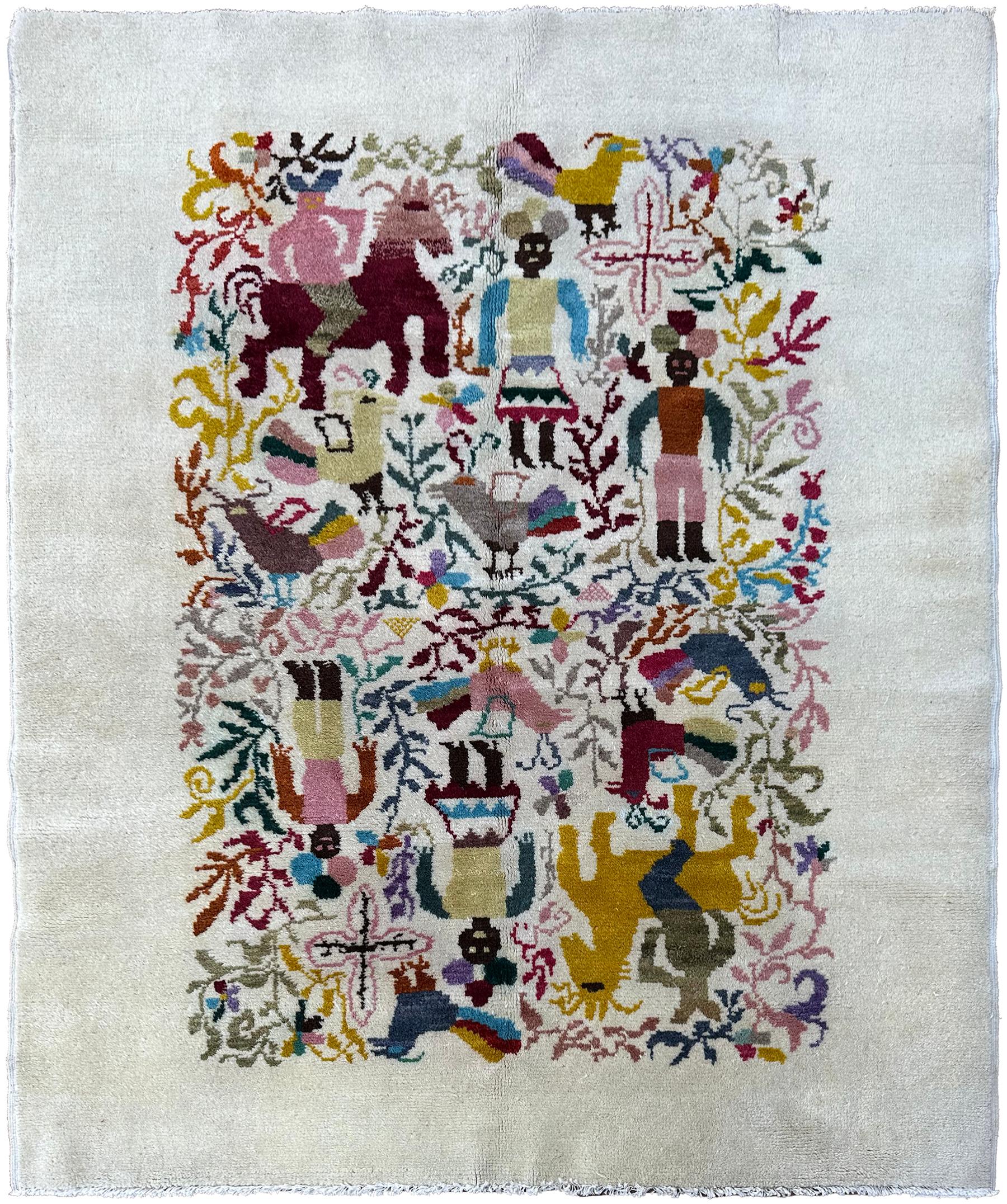 Vintage Olga Fisch Folk Art Ecuadorian Rug 125cmx145cm Tapestry 4x5 Beige c.1955

Über uns~

Willkommen bei der Antique Rug Collection'S. Ihre #1 Quelle für handgefertigte antike Teppiche & Wandteppiche zu günstigen Preisen, kuratiert von führenden