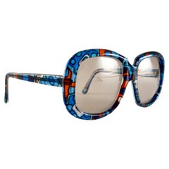 Vintage Oliver Goldsmith 1970'S Oversized Sunglasses Made In England