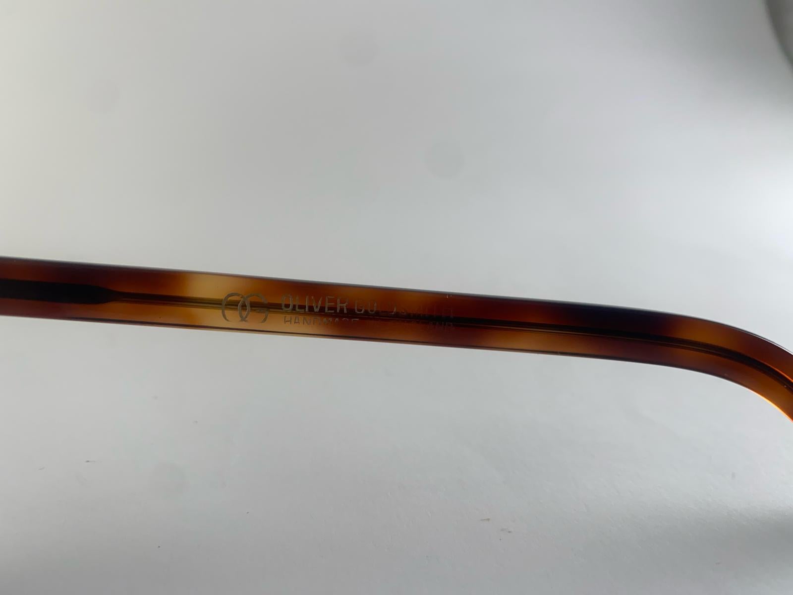 Lunettes de soleil surdimensionnées vintage Oliver Goldsmith 60's Dark Tortoise Made In England Unisexe en vente