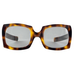 Retro Oliver Goldsmith 60'S Dark Tortoise Oversized Sunglasses Made In England
