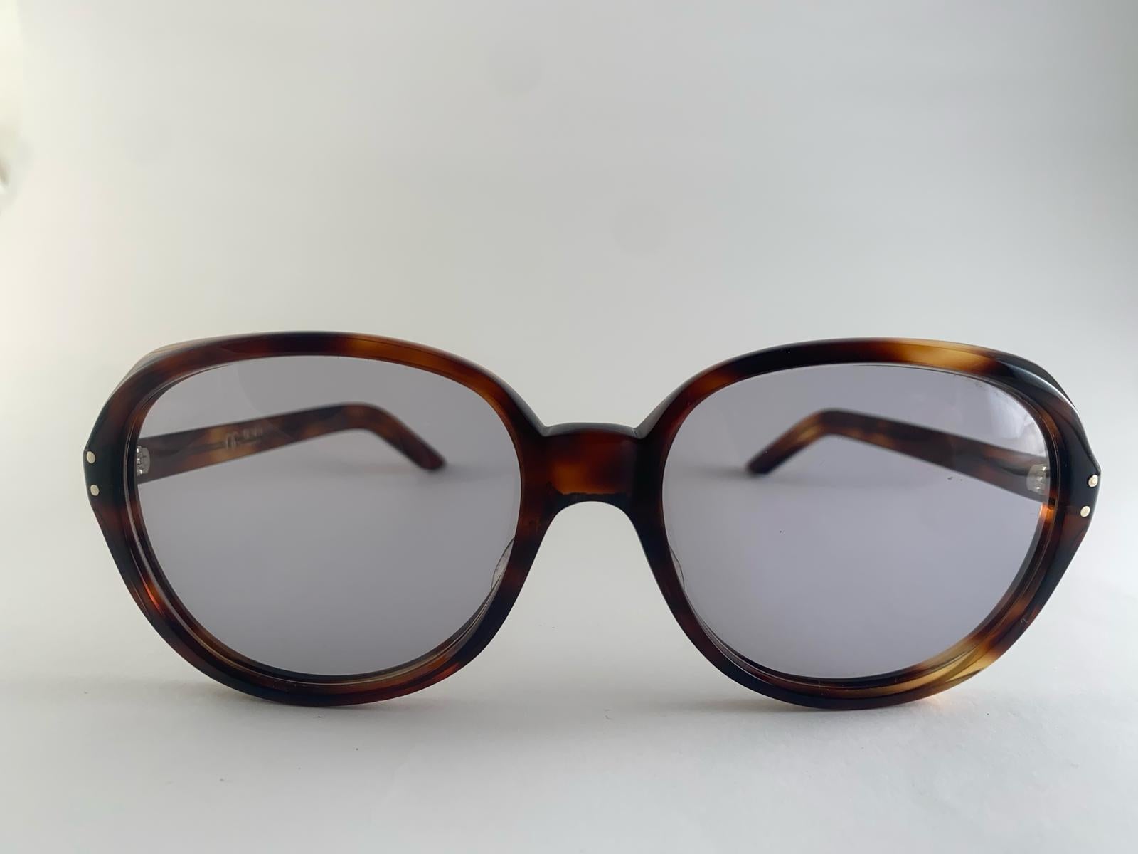 Lunettes de soleil surdimensionnées vintage Oliver Goldsmith 60's Dark Tortoise Made In England en vente