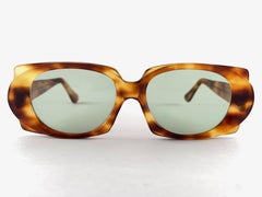 Lunettes de soleil surdimensionnées vintage Oliver Goldsmith 60's Light Tortoise England Made