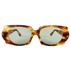 Vintage Oliver Goldsmith 60'S Light Tortoise Oversized Sunglasses England Made