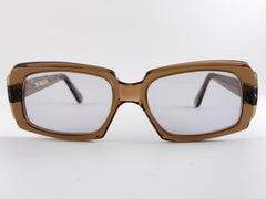 Lunettes de soleil vintage Oliver Goldsmith 60's Medium Brown Wide England Made