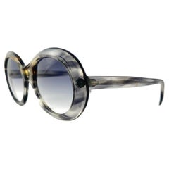 Vintage Oliver Goldsmith " Amy " Oversized Grey Made in England Sunglasses