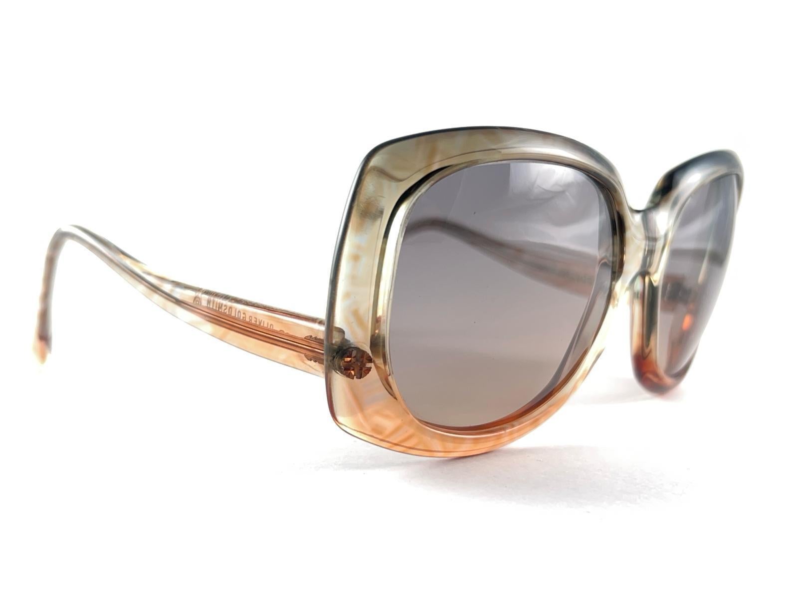 Oliver Goldschmiede „ Dundee“ Oversized Vintage  Sonnenbrille, hergestellt in England im Angebot 6