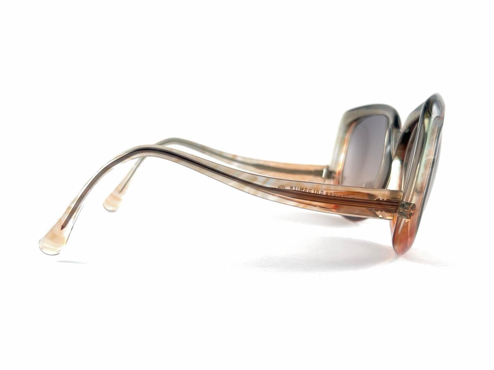 Oliver Goldschmiede „ Dundee“ Oversized Vintage  Sonnenbrille, hergestellt in England im Zustand „Hervorragend“ im Angebot in Baleares, Baleares
