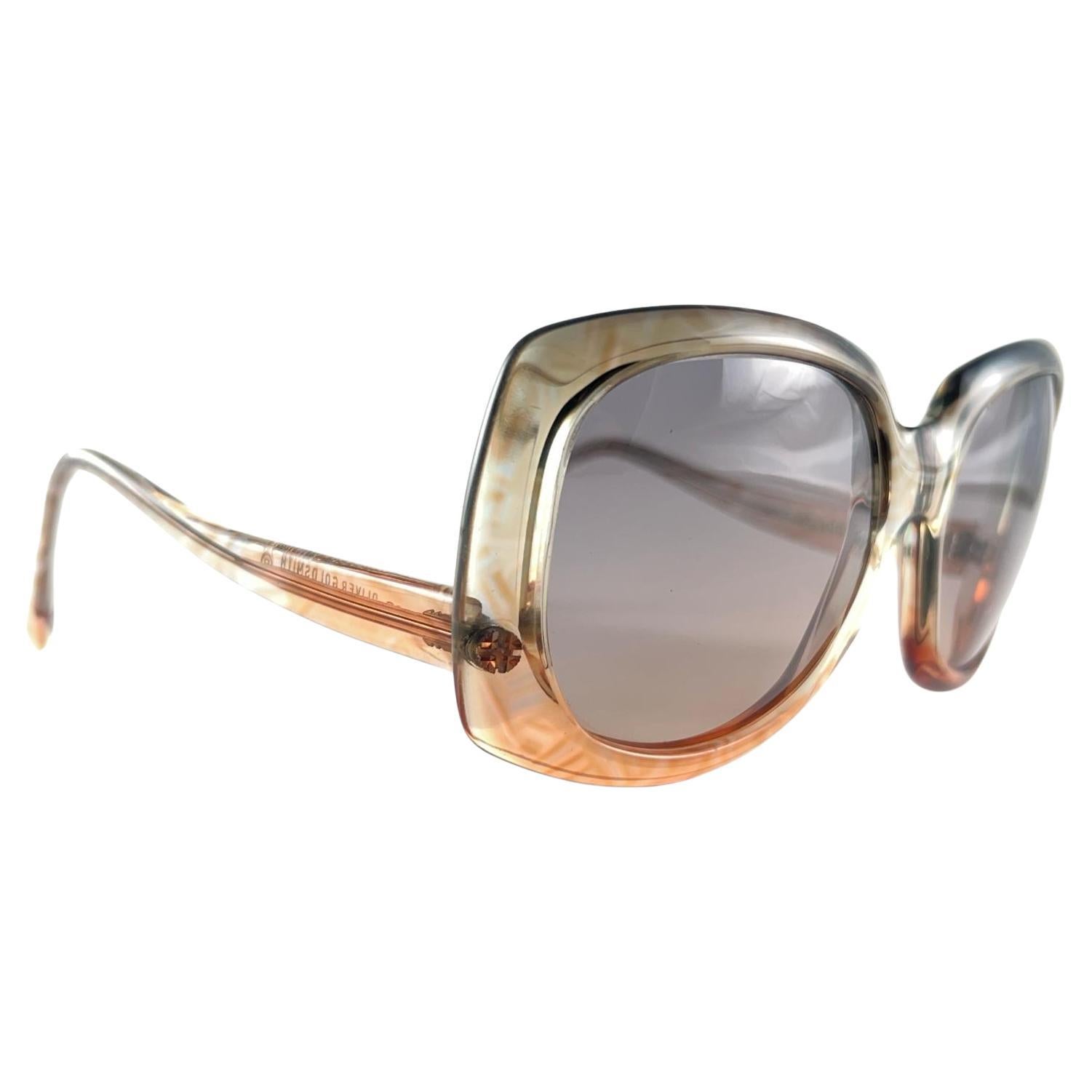 Oliver Goldschmiede „ Dundee“ Oversized Vintage  Sonnenbrille, hergestellt in England im Angebot