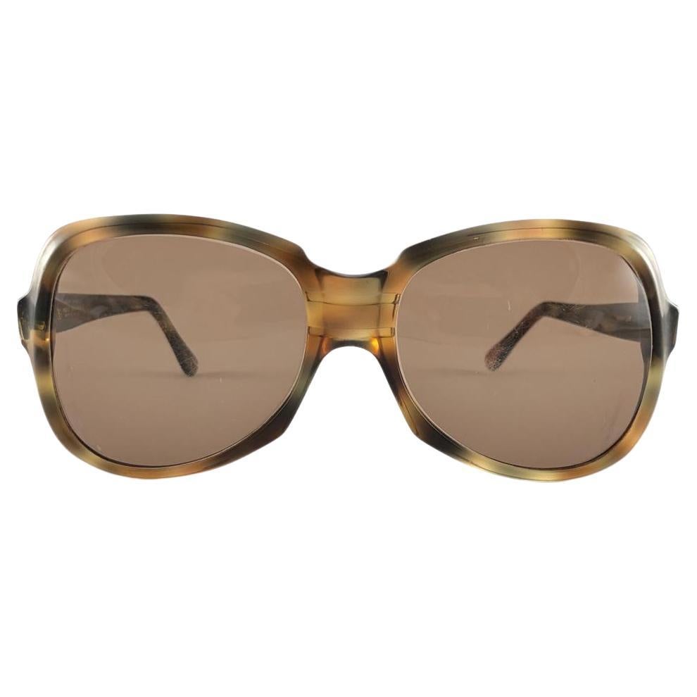 Vintage Oliver Goldsmith Hampton übergroße Schildpatt gemacht in England Sonnenbrille im Angebot