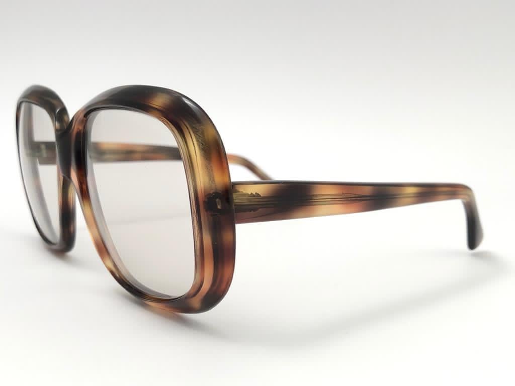 Vintage Oliver Goldsmith „“ KAZ „“ übergroße Schildpatt Made in England Sonnenbrille im Angebot 2