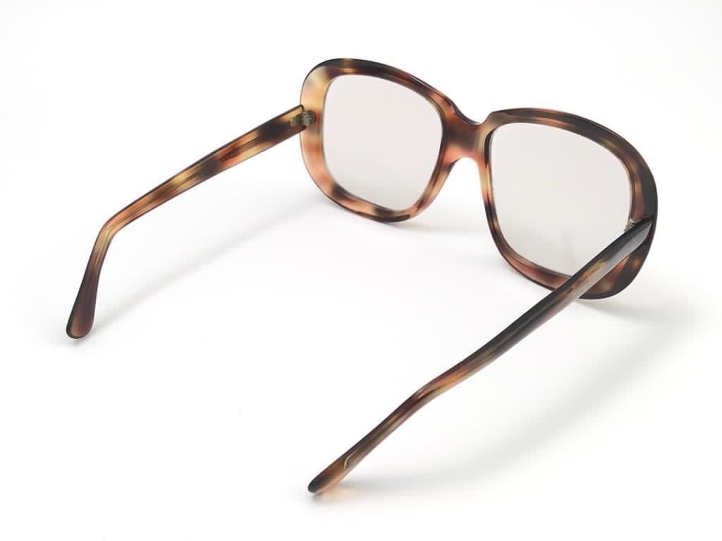 Vintage Oliver Goldsmith „“ KAZ „“ übergroße Schildpatt Made in England Sonnenbrille im Angebot 4