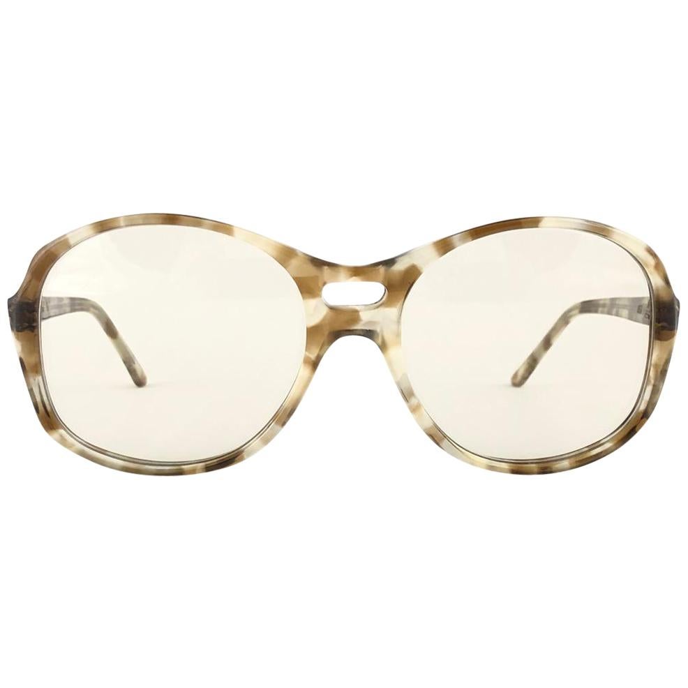 Vintage Oliver Goldsmith " LES " Oversized Tortoise Made in England Sunglasses For Sale