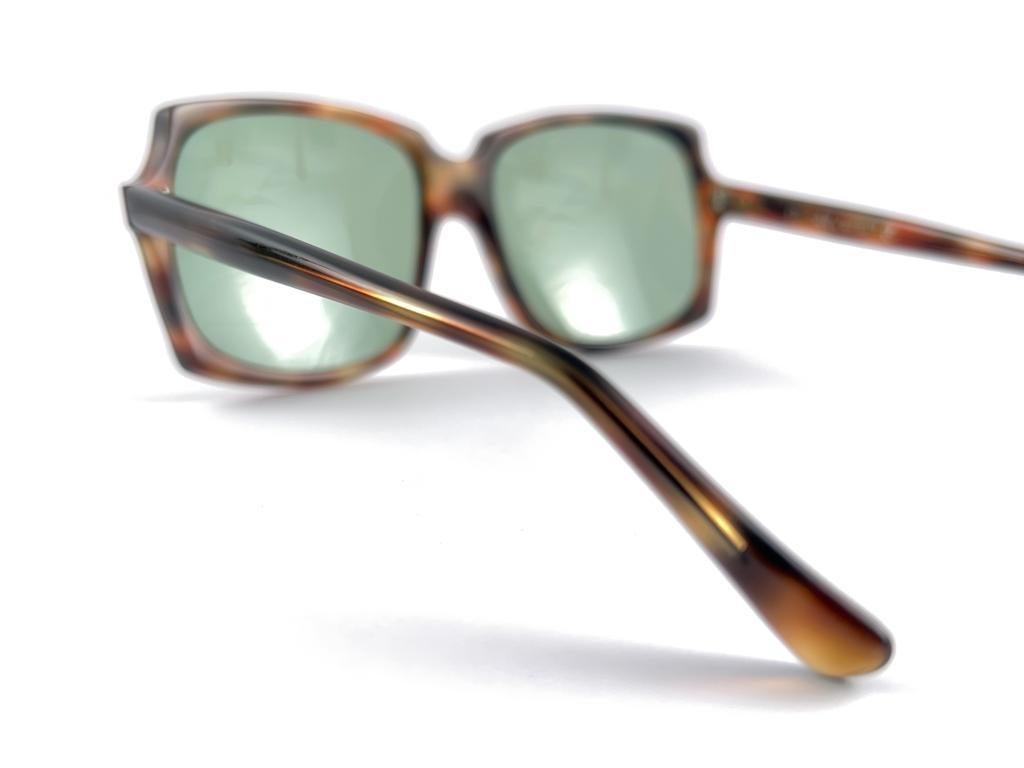 Vintage Oliver Goldsmith Moonshine Oversized Tortoise Made In England Sunglasses For Sale 1