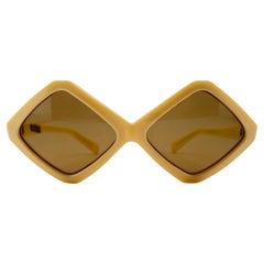 Lunettes de soleil vintage Oliver Goldsmith de forme rhombique, années 1960, fabriquées en France