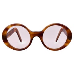 Vintage Oliver Goldsmith Round Light Tortoise Glasses 1960 England Made
