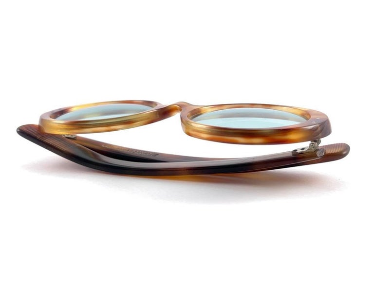 Vintage Oliver Goldsmith Round Thick Tortoise Oversized 1970  display picture 2