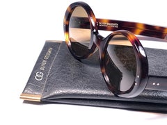 Vintage Oliver Goldsmith Round Thick  Tortoise Oversized 1970 England Sunglasses