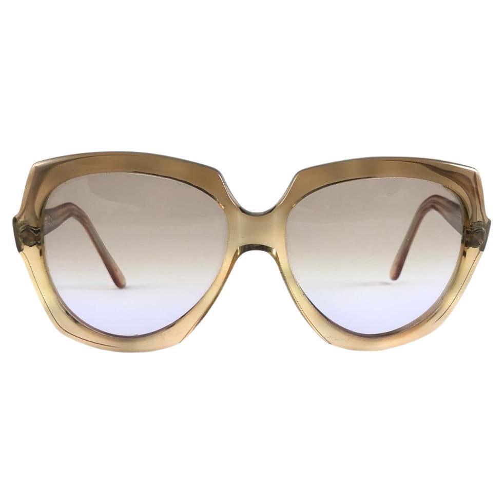 Vintage Oliver Goldsmith Sandy Oversized Translucent Made in England Sunglasses For Sale