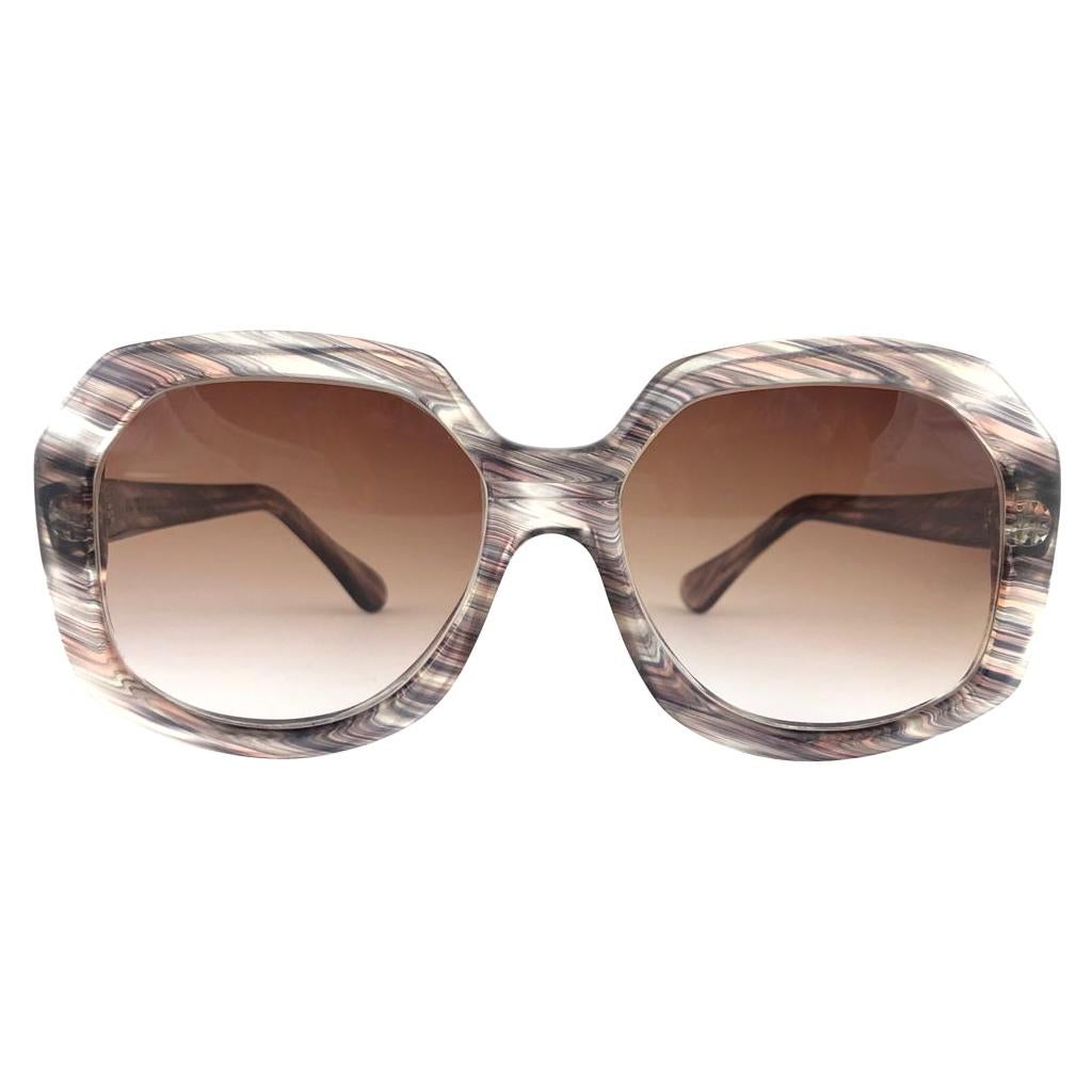 Vintage Oliver Goldsmith " SATADAY " Oversized Tortoise England Sunglasses For Sale