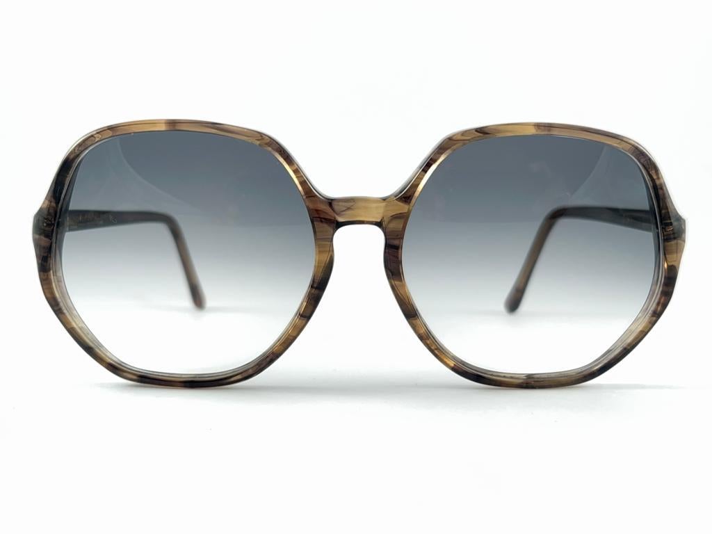 Vintage Oliver Goldsmith Toosday Oversized Tortoise Made In England Sunglasses For Sale 7