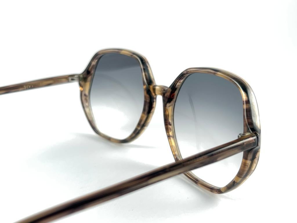 Vintage Oliver Goldsmith Toosday Oversized Tortoise Made In England Sunglasses For Sale 1