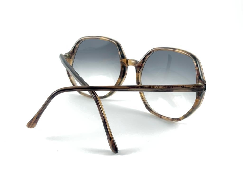 Vintage Oliver Goldsmith Toosday Oversized Tortoise Made In England Sunglasses For Sale 4