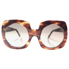 Oliver Goldsmith - Lunettes de soleil vintage surdimensionnées en forme de tortue, fabriquées en Angleterre, 1970