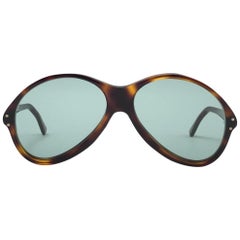 Retro Oliver Goldsmith Tortoise Oversized Flat Lens Made in England Sunglasses