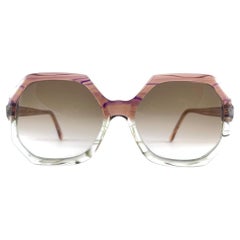 Vintage Oliver Goldsmith " YATTON " Translúcido sobredimensionado  Gafas de sol Inglaterra