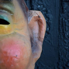Vintage Oliver Hardy Theatre Papier Mâché Head / Mask