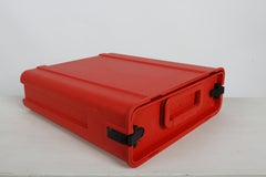 Vintage Olivetti Red Typewriter & Case Model "Valentine" by Ettore Sottsass